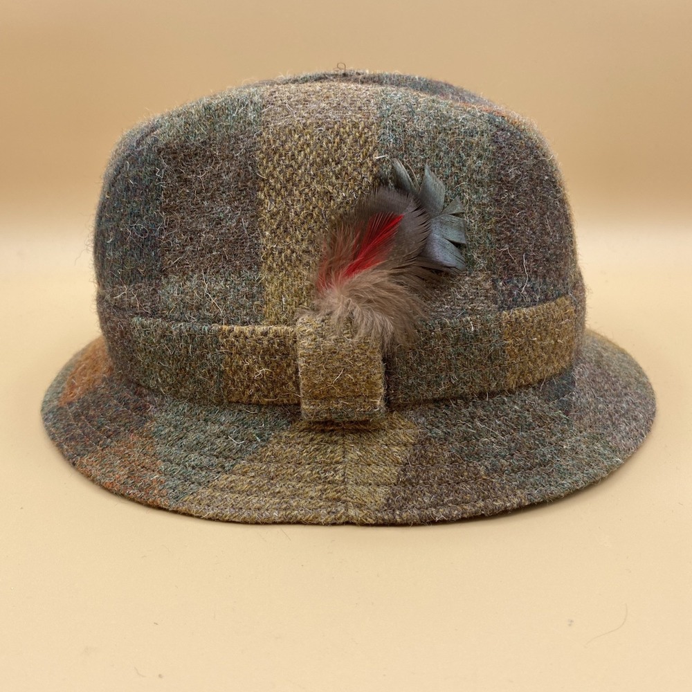 Glen Appin Scotland Hat Drop Brim Men's Medium Wool Patch Great Britain GH280